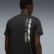 PUMA Men Solid Crew Neck Polyester Black T-Shirt