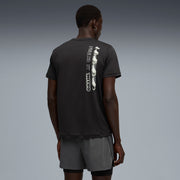 PUMA Men Solid Crew Neck Polyester Black T-Shirt
