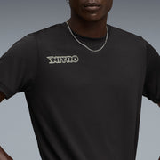 PUMA Men Solid Crew Neck Polyester Black T-Shirt