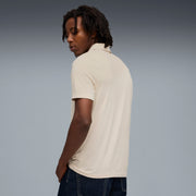 PUMA Men Solid Polo Neck Polyester White T-Shirt