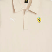 PUMA Men Solid Polo Neck Polyester White T-Shirt