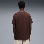 PUMA Men's Brown Sunset Drive Short Sleeve T-Shirt