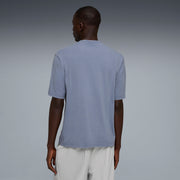 PUMA Men Printed Crew Neck Cotton Blend Grey T-Shirt