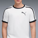 PUMA Men Colorblock Crew Neck Polyester White T-Shirt