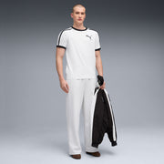 PUMA Men Colorblock Crew Neck Polyester White T-Shirt
