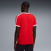 PUMA Men Colorblock Crew Neck Polyester Red T-Shirt