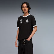 PUMA Men Colorblock Crew Neck Cotton Blend Black T-Shirt