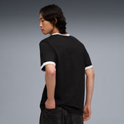 PUMA Men Colorblock Crew Neck Cotton Blend Black T-Shirt