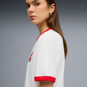 PUMA Men Colorblock Crew Neck Cotton Blend White T-Shirt