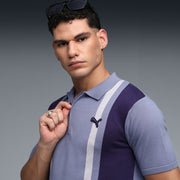 PUMA Men Colorblock Polo Neck Cotton Blend Multicolor T-Shirt