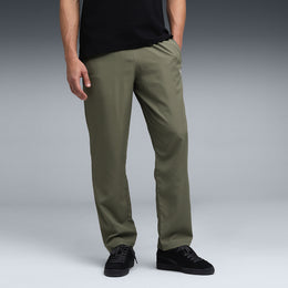 PUMA Men Solid Green Track Pants