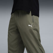 PUMA Men Solid Green Track Pants