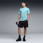 PUMA Men Solid Crew Neck Polyester Blue T-Shirt