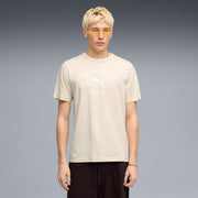 PUMA Men Solid Crew Neck Cotton Blend White T-Shirt
