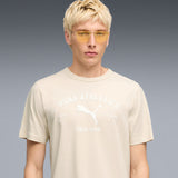 PUMA Men Solid Crew Neck Cotton Blend White T-Shirt