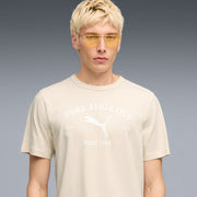 PUMA Men Solid Crew Neck Cotton Blend White T-Shirt