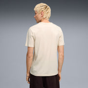 PUMA Men Solid Crew Neck Cotton Blend White T-Shirt