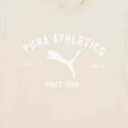 PUMA Men Solid Crew Neck Cotton Blend White T-Shirt