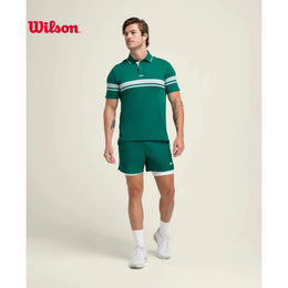 Wilson Men All Seasons Striped Collar Polo Tshirt