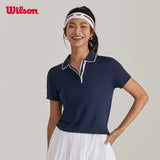 Wilson Women Center Court Seamless Tennis Polo Tshirt