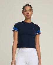 Wilson Women Brooklyn Seamless Crew Neck Slim Fit Cropped Sports T-Shirt