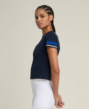Wilson Women Brooklyn Seamless Crew Neck Slim Fit Cropped Sports T-Shirt