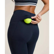 Wilson Women Legacy High Waist Tights Classic Navy Sports Leggings Gym Yoga Activewear