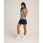 Wilson Women Swing Polo Striped V Neck Casual Knit Top