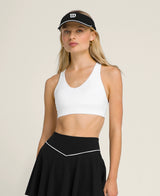 Wilson Women On-Point Cross Back Bra Black Medium Support Sports Bra