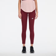 New Balance Burgundy Woman's Trackpant-WP33218