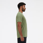 New Balance Olive Man's Tshirt-MT41071