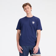 New Balance Navy Blue Man's Tshirt-MT33582