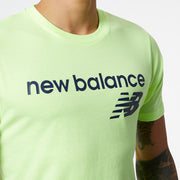New Balance Green Man's Tshirt-MT03905