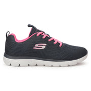 Skechers Summits Women Textured Round Toe Casual Sneakers