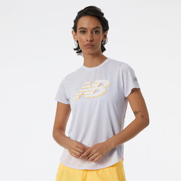 New Balance Grey Woman's Tshirt-WT21226