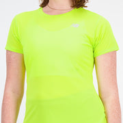 New Balance Yellow Woman's Tshirt-WT23222