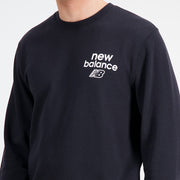 New Balance Black Man's Sweatshirt-MT33535