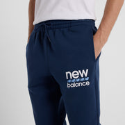 New Balance Navy Blue Man's Trackpant-MP51940
