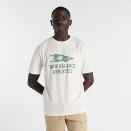 New Balance White Man's Tshirt-MT51924