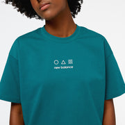 New Balance Green Woman's Tshirt-WT31505