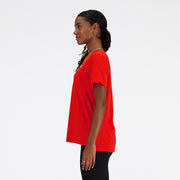 New Balance Red Woman's Tshirt-WT41222