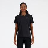 New Balance Black Woman's Tshirt-WT41253
