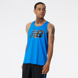 New Balance Blue Man's Tshirt-MT21226