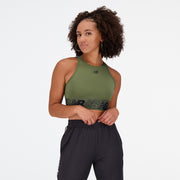 New Balance Olive Woman's Sports Bra-WB31175