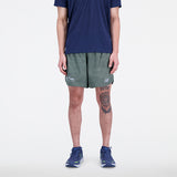 New Balance Olive Man's Shorts-MS21269