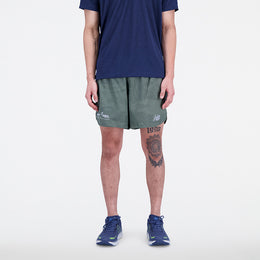New Balance Olive Man's Shorts-MS21269