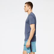 New Balance Grey Man's Tshirt-MT23222