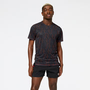 New Balance Orange Man's Tshirt-MT23223