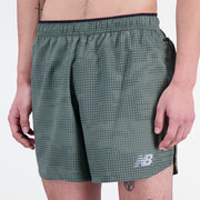 New Balance Olive Man's Shorts-MS21269