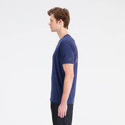 New Balance Navy Blue Man's Tshirt-MT33071